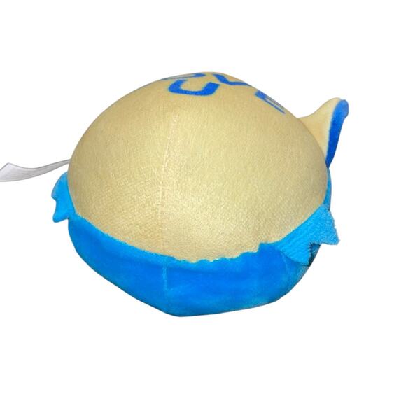 Krew District Funneh Plush Teddy Head Cat Love U Pillow Cushion Stuffed 6" Blue - Picture 7 of 12